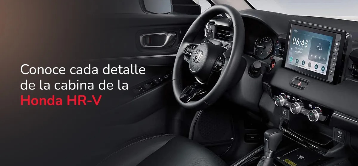 Un vistazo dentro de la cabina del Honda HR-V