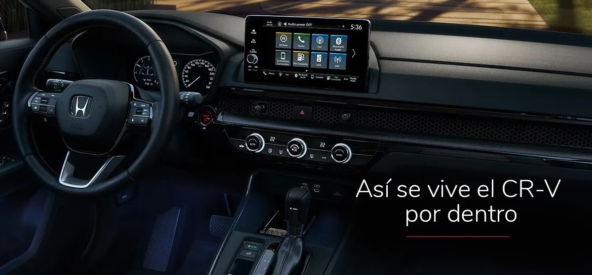 Un vistazo dentro de la cabina de la CR-V en Panamá